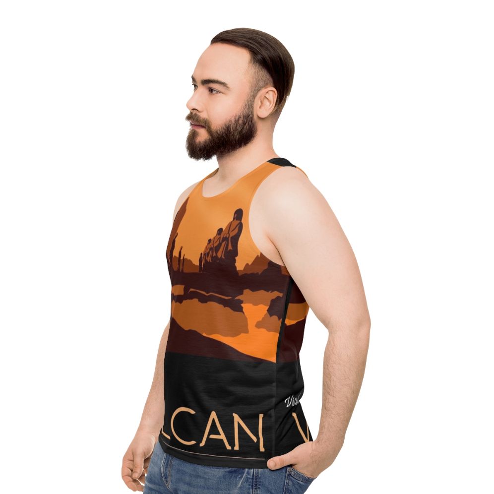 Vulcan Star Trek Unisex Tank Top - men side