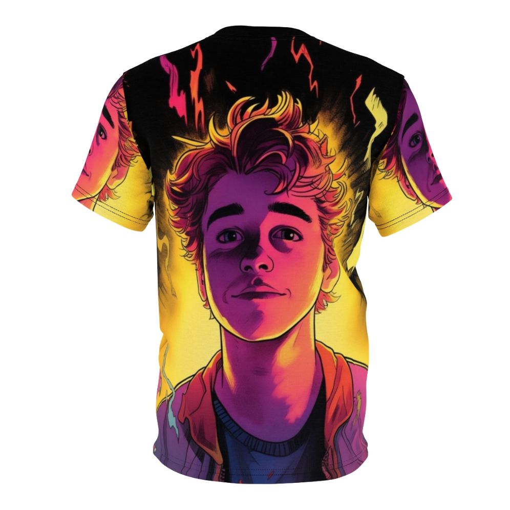 Vintage 80s style Stranger Things inspired fan art graphic t-shirt - Back