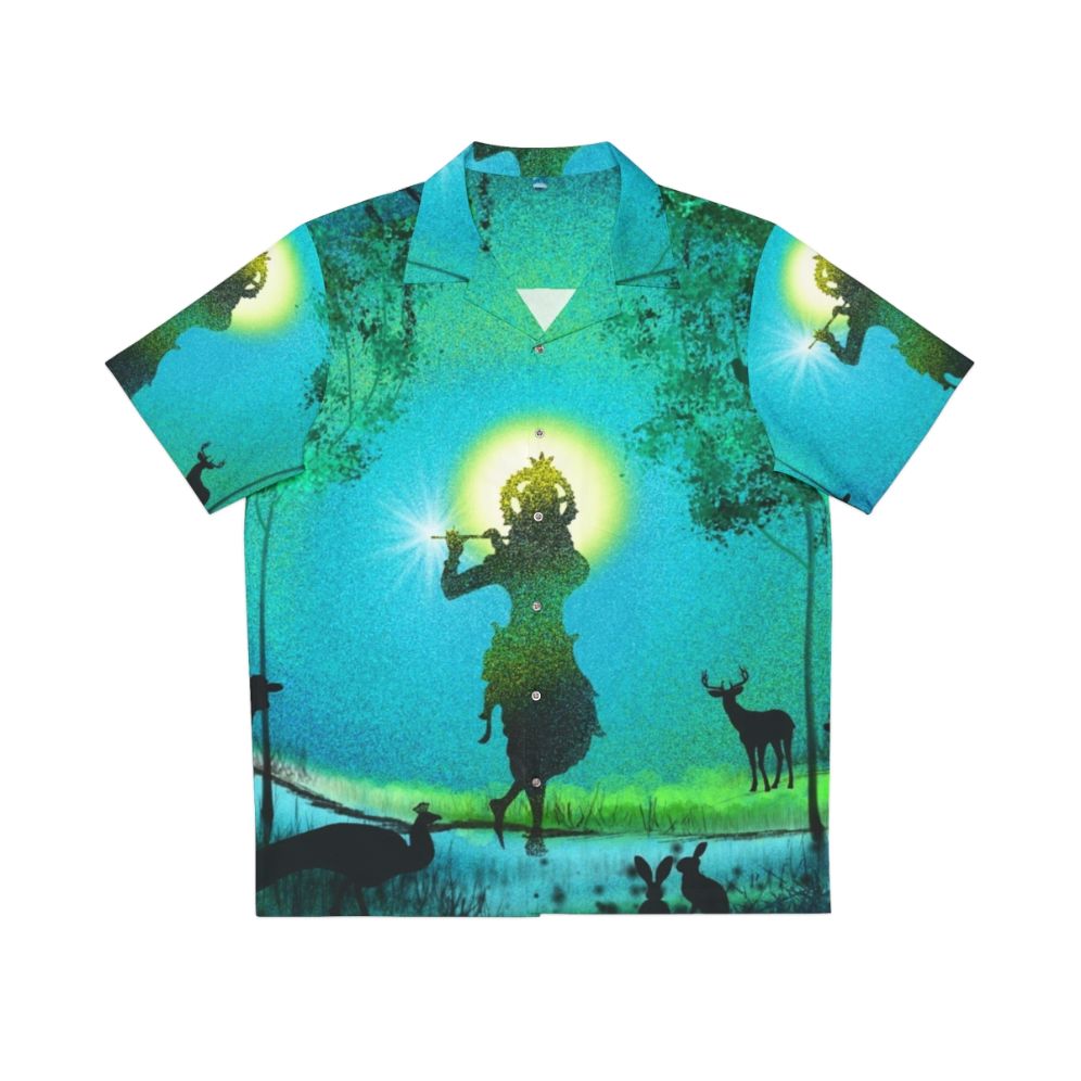 Lord Krishna digital paintings Hawaiian shirt