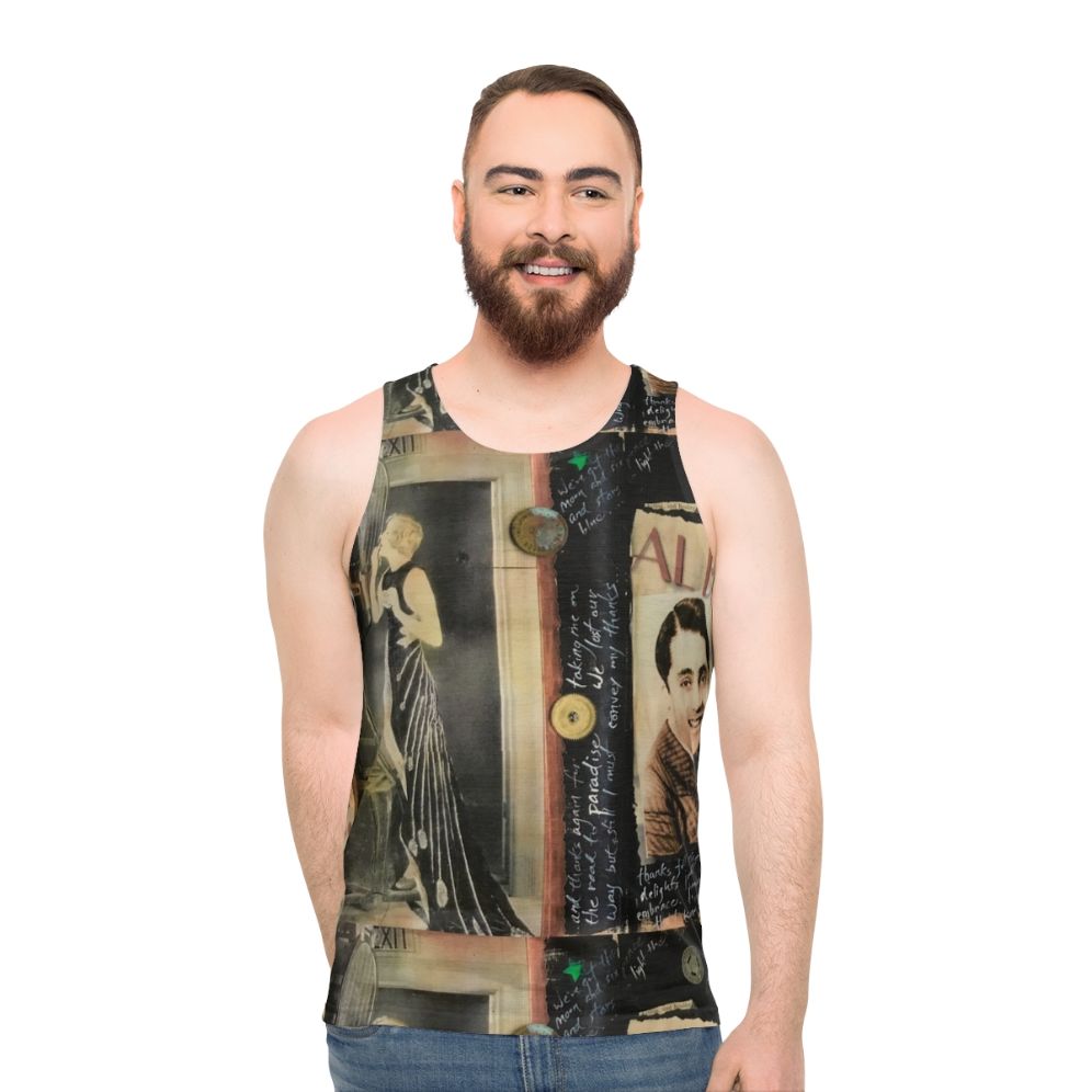 Unisex tank top with vintage Hollywood fashion design - men