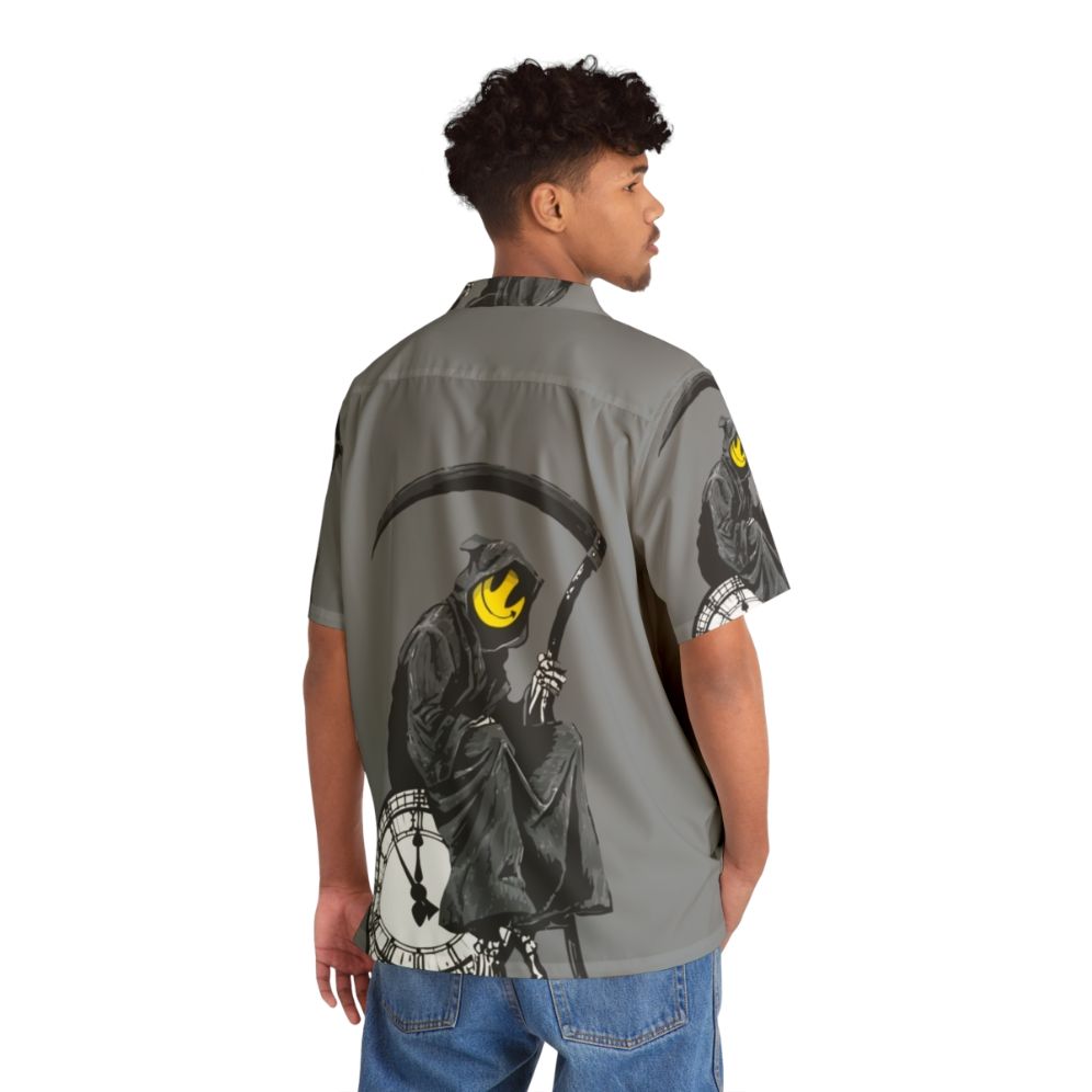 Banksy Grim Reaper Clock Hawaiian Shirt - People Back