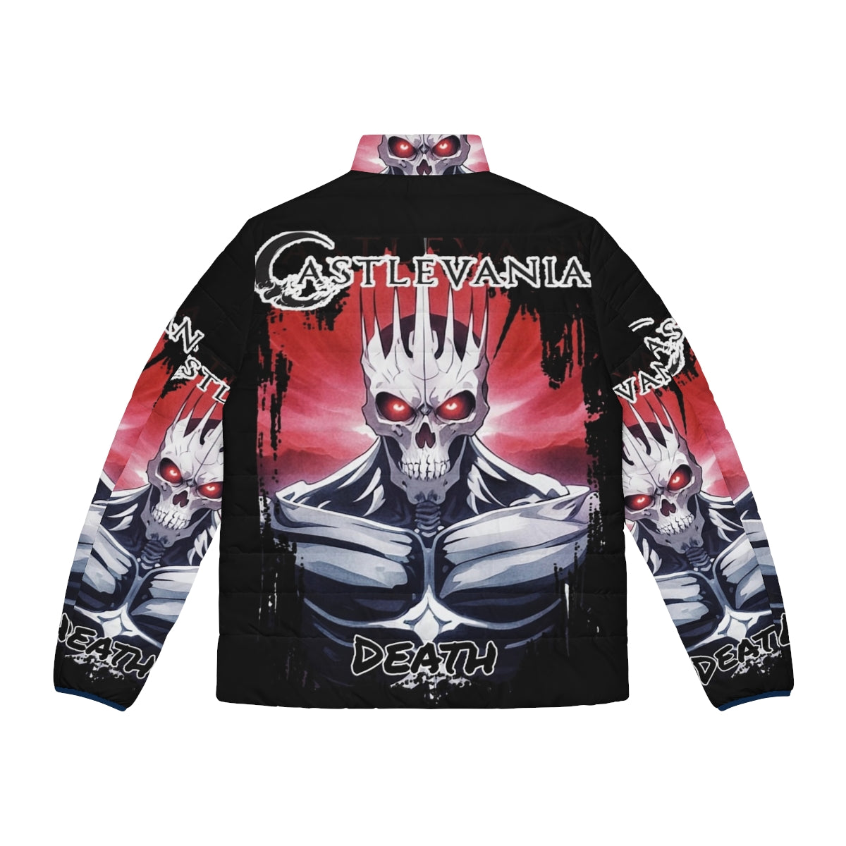 Castlevania Death Puffer Jacket featuring video game inspired design - Back