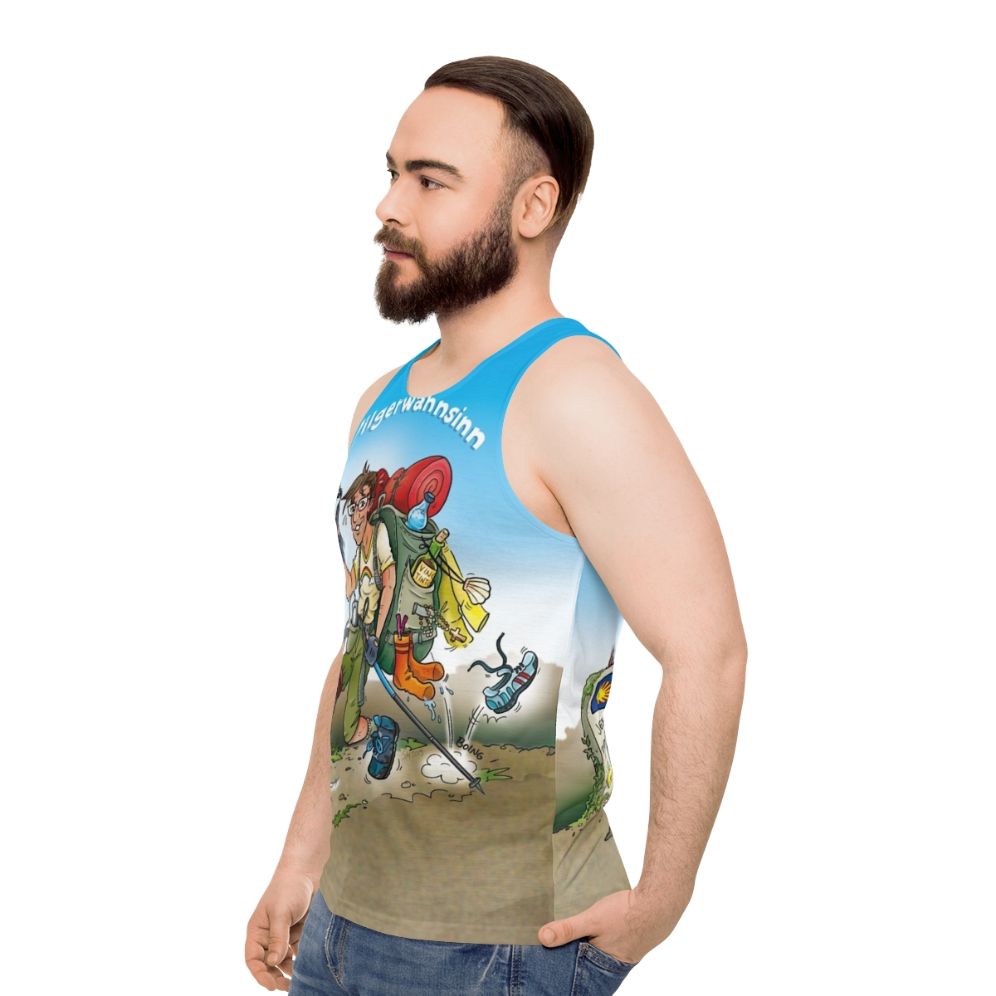 Pilgrimage inspired unisex tank top - men side