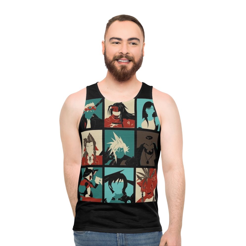 Final Fantasy VII Cloud Strife and Aerith Unisex Tank Top - men