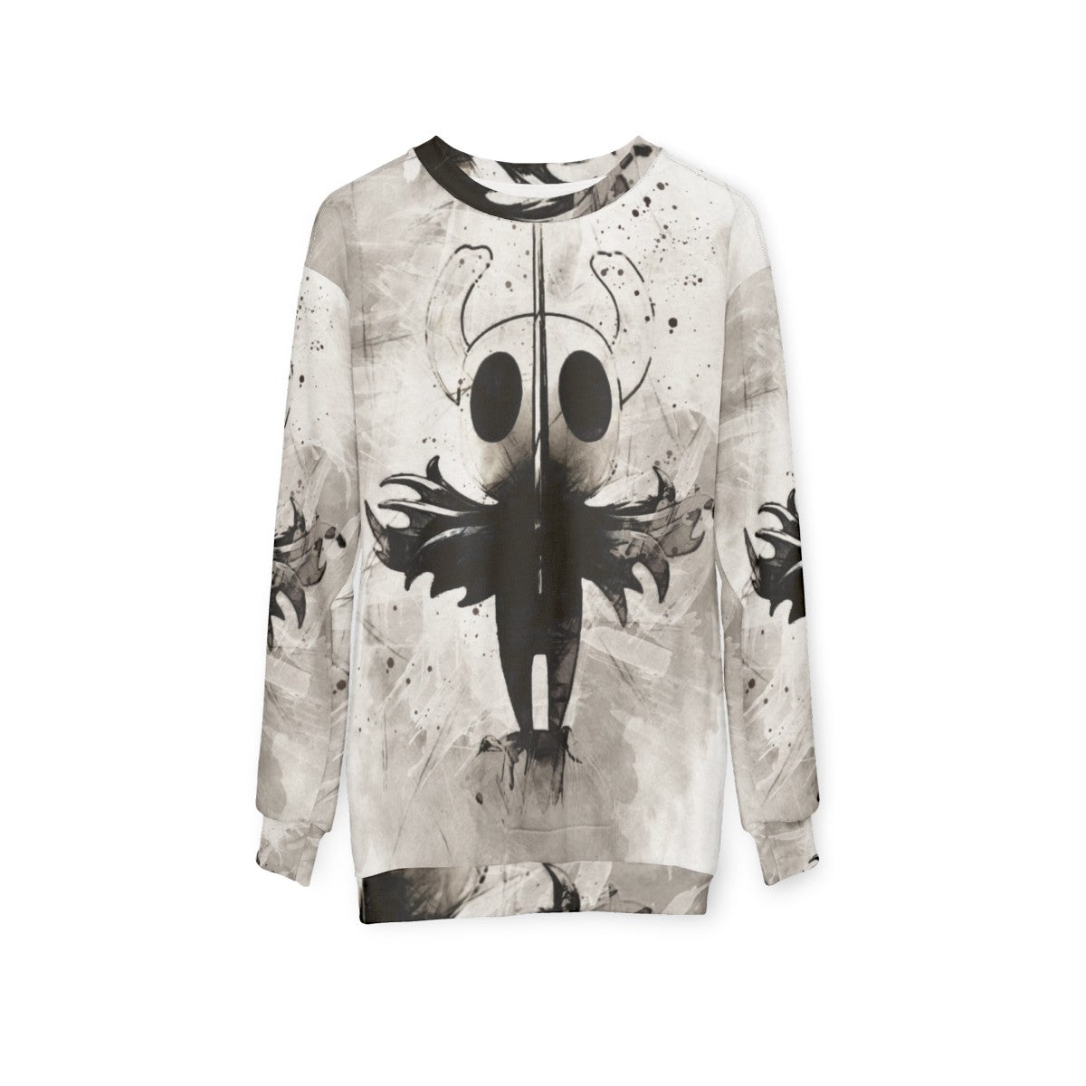 Hollow Knight Sweatshirt with Watercolor Painting - hanging