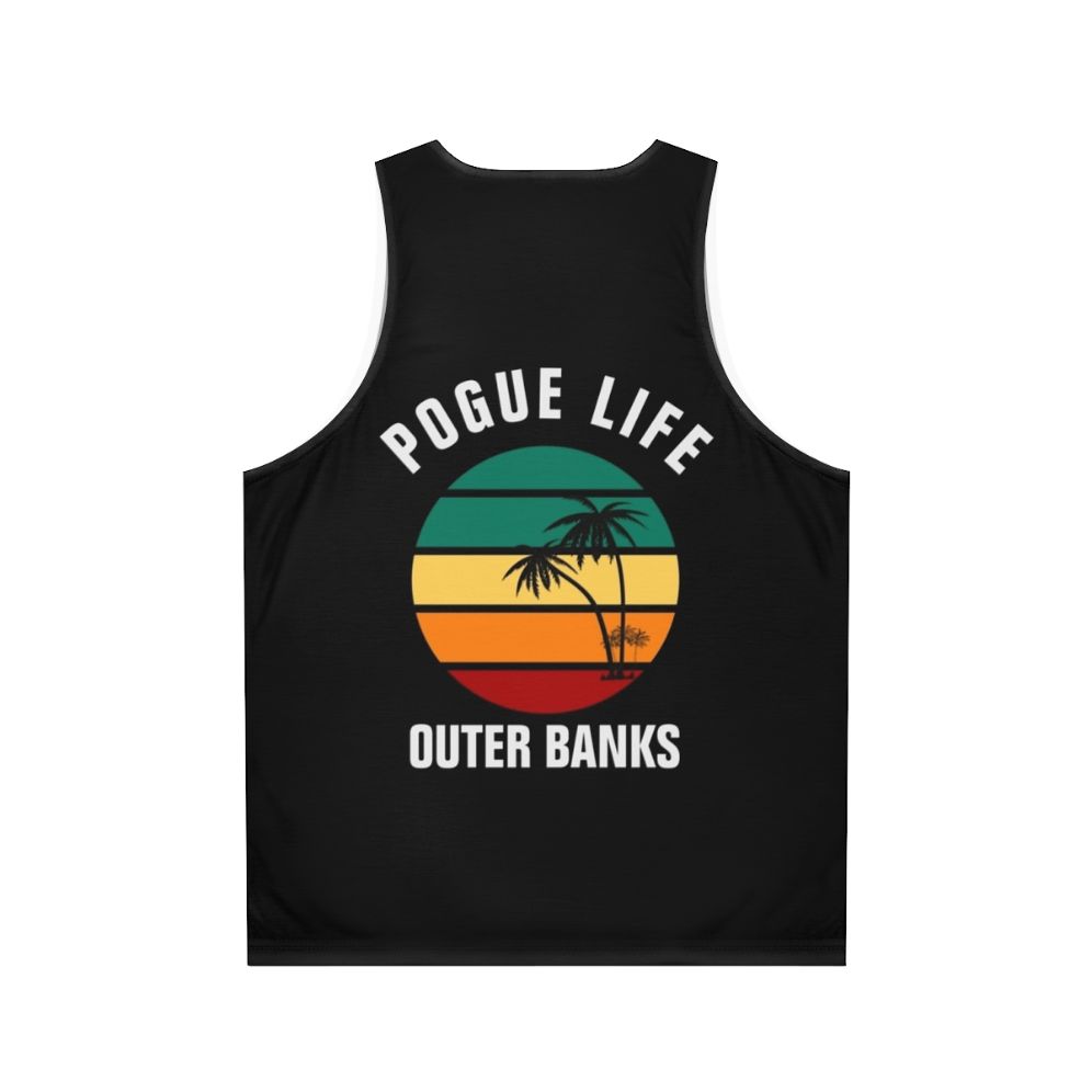 Pogue Life Outer Banks Sunset Unisex Tank Top - Back