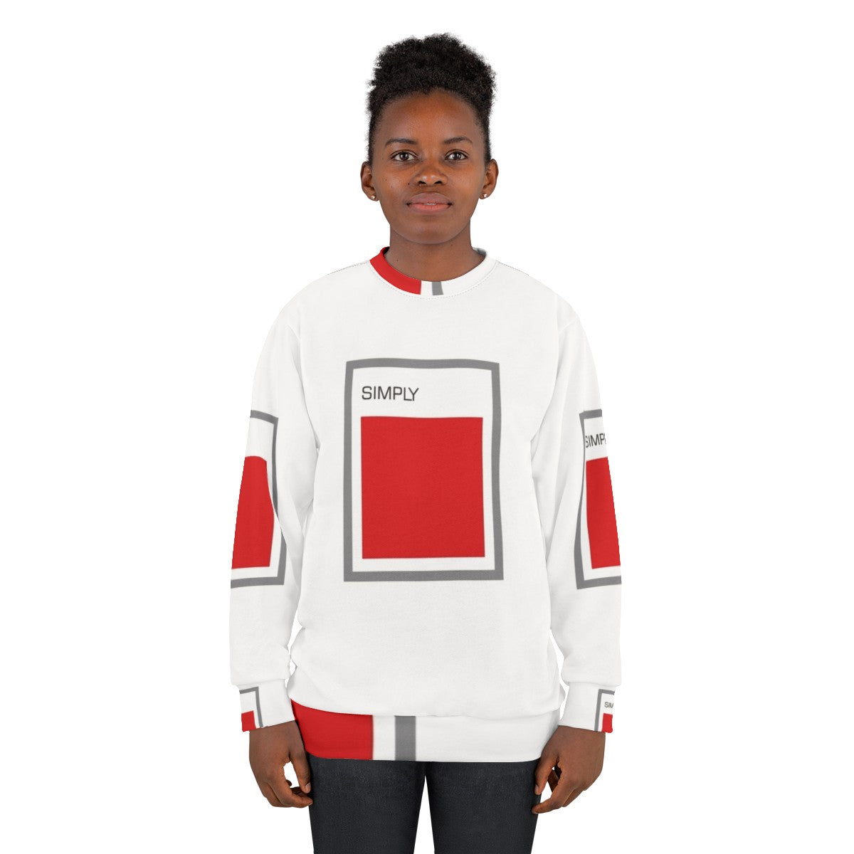 Simply Red Sweatshirt featuring the iconic British band's logo - women