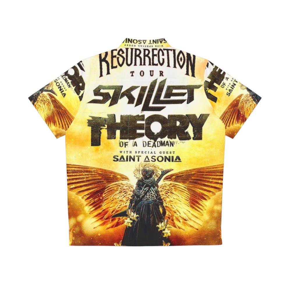 Skillet Theory Of A Deadman Hawaiian Shirt for Concert Merch - Back