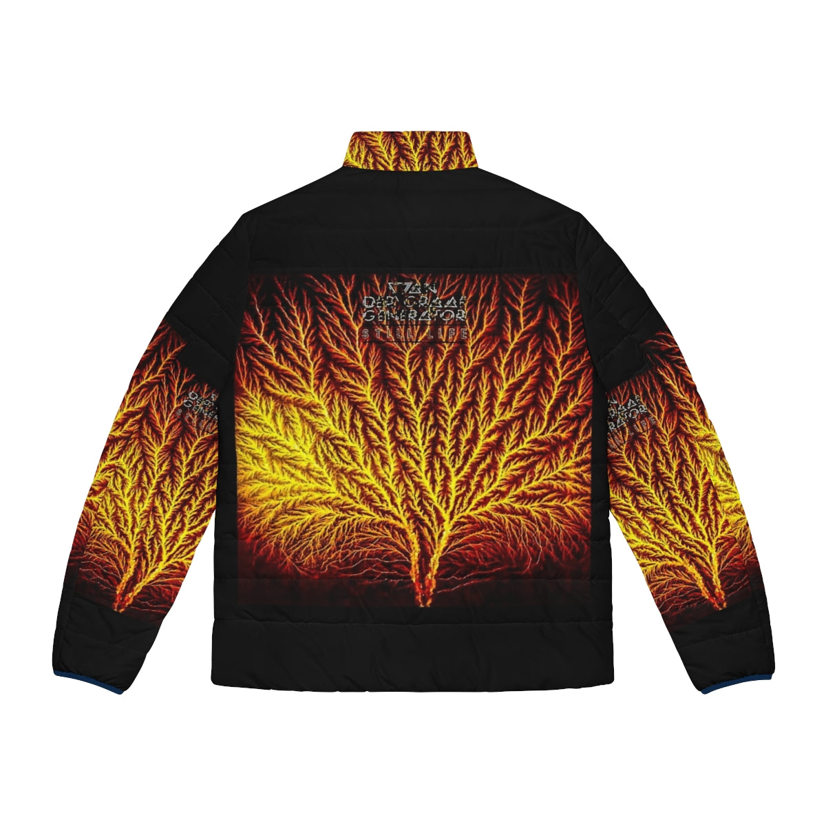 Van Der Graaf Generator 'Still Life' Puffer Jacket featuring progressive rock album artwork - Back