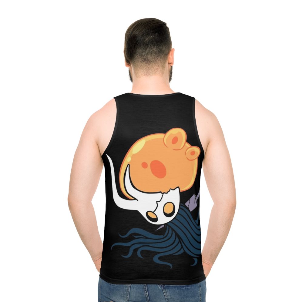 Hollow Knight Broken Vessel Minimal Vector Unisex Tank Top - men back