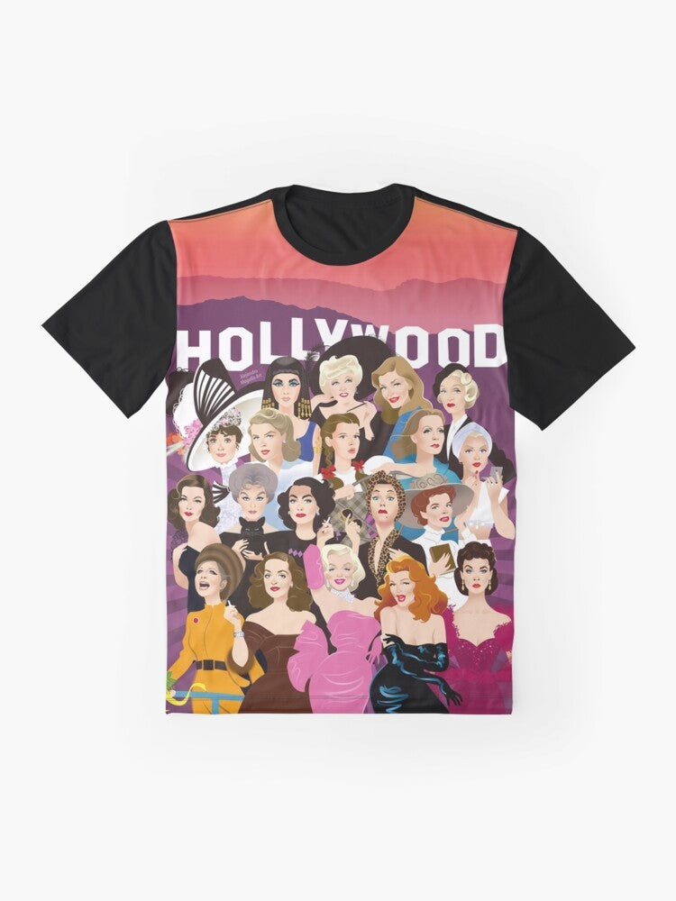 Alejandro Mogollo Art Hollywood Graphic T-Shirt - Flat lay