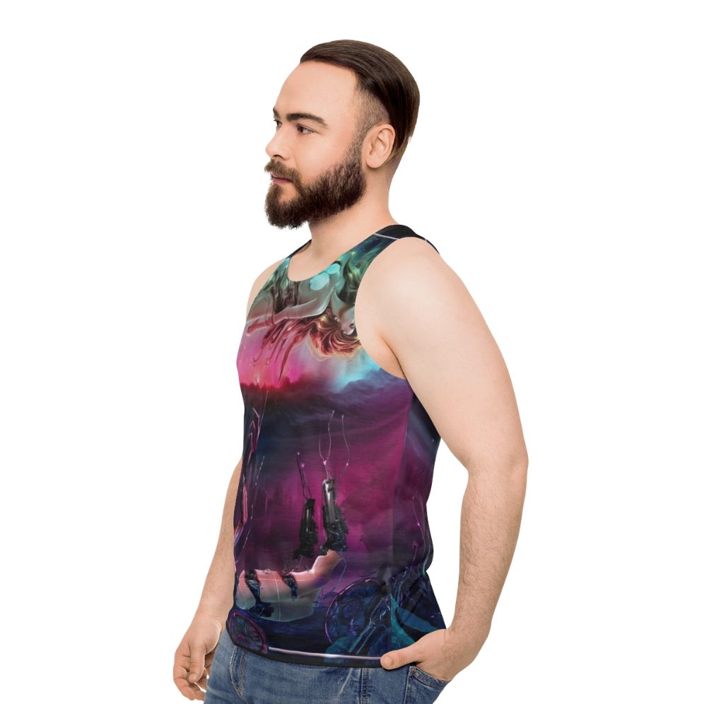 Unisex transformation tank top - men side