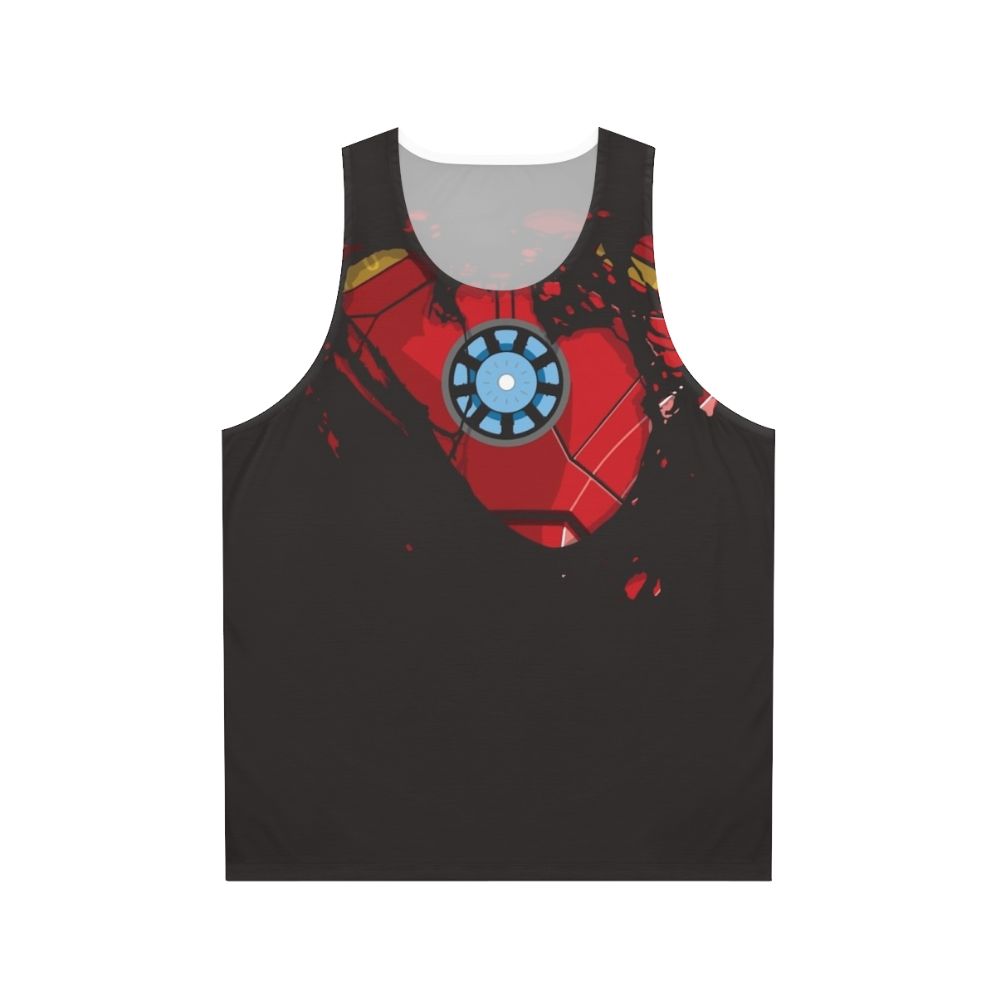 Ripped Reactor Unisex Marvel Comics Iron Man Superhero Tank Top