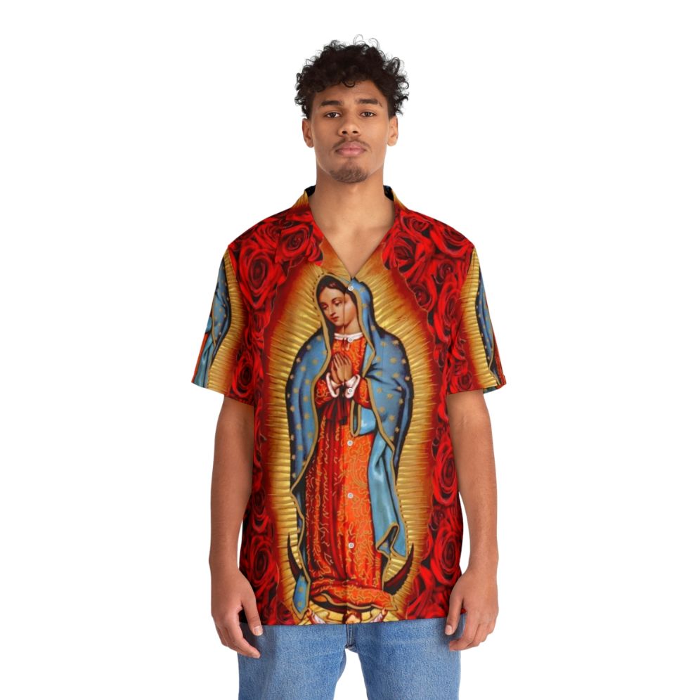 Virgen De Guadalupe Hawaiian Shirt - People Front