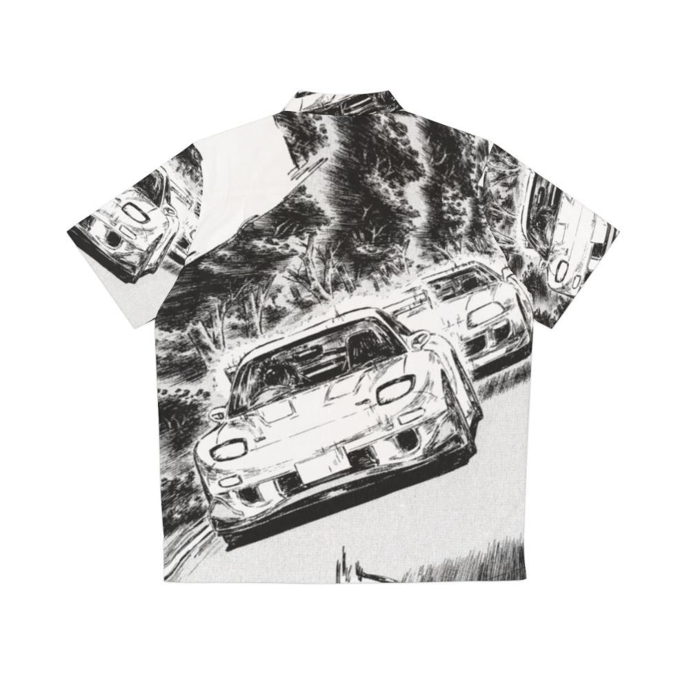 Initial D Inspired Hawaiian Shirt - Rx7 vs Supra V2 - Back