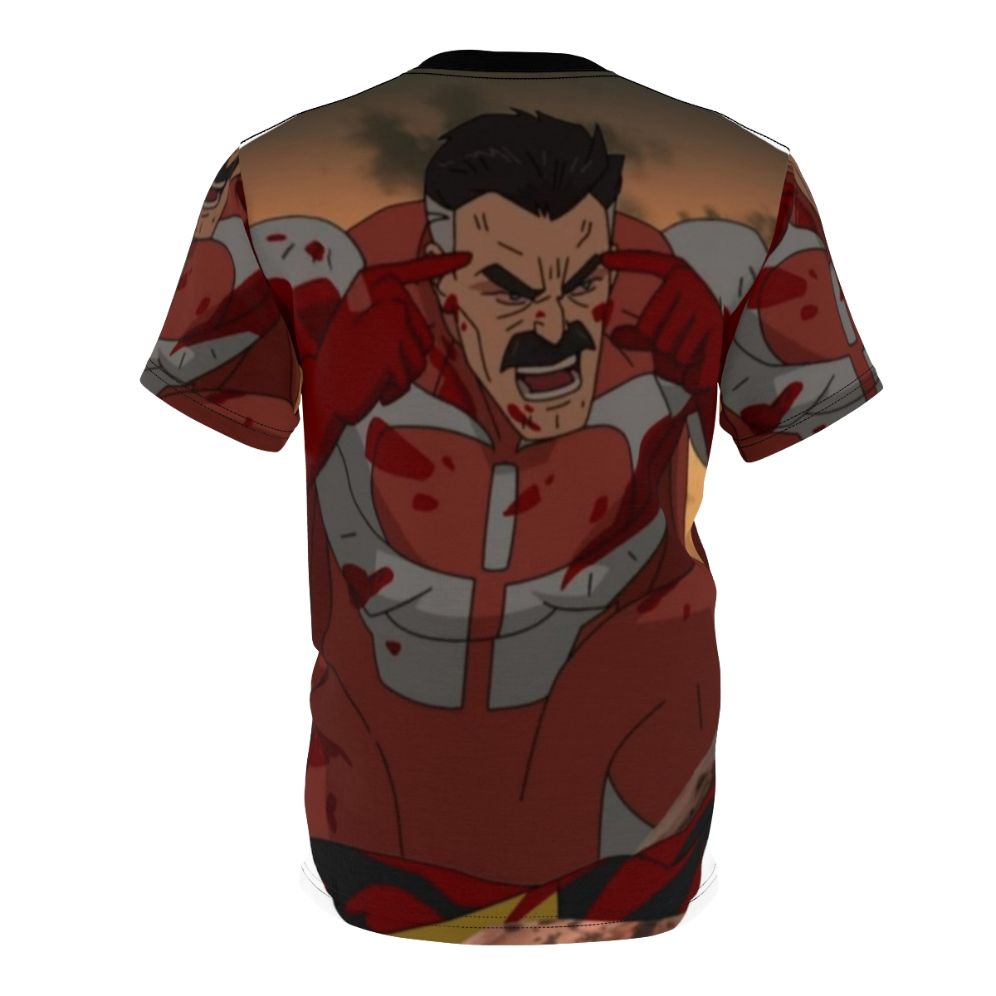 Stylish Omni Man inspired t-shirt featuring the Invincible superhero character - Back