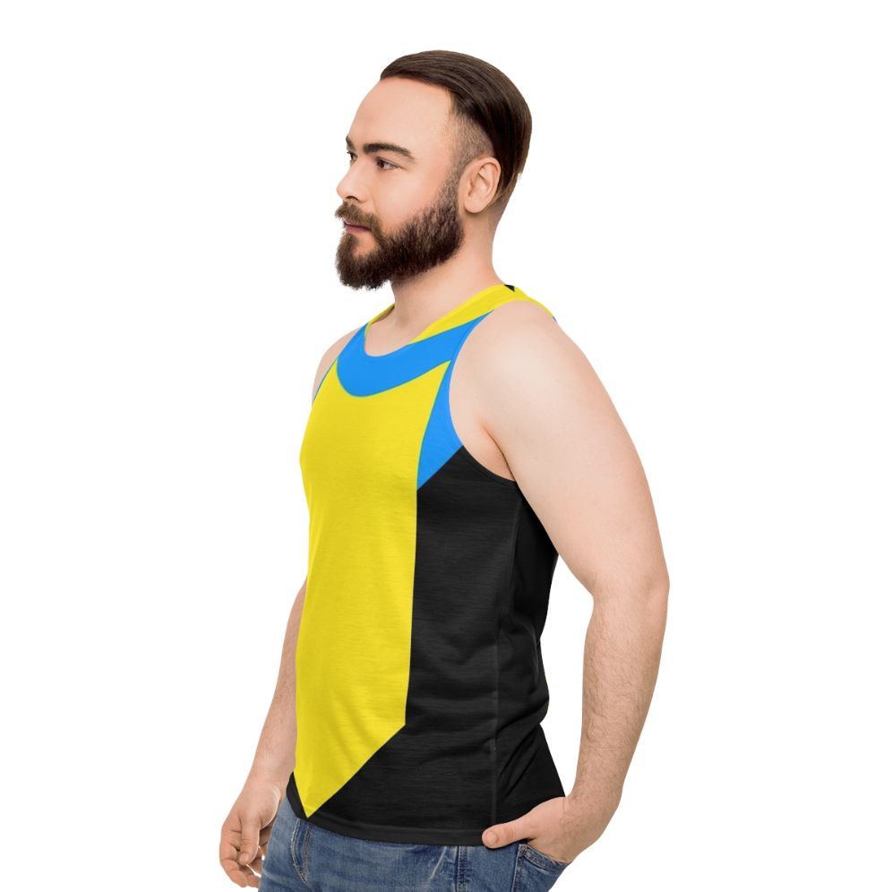 Invincible superhero unisex tank top - men side