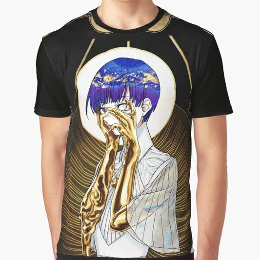 Phosphophyllite graphic t-shirt featuring the character from the anime Houseki no Kuni