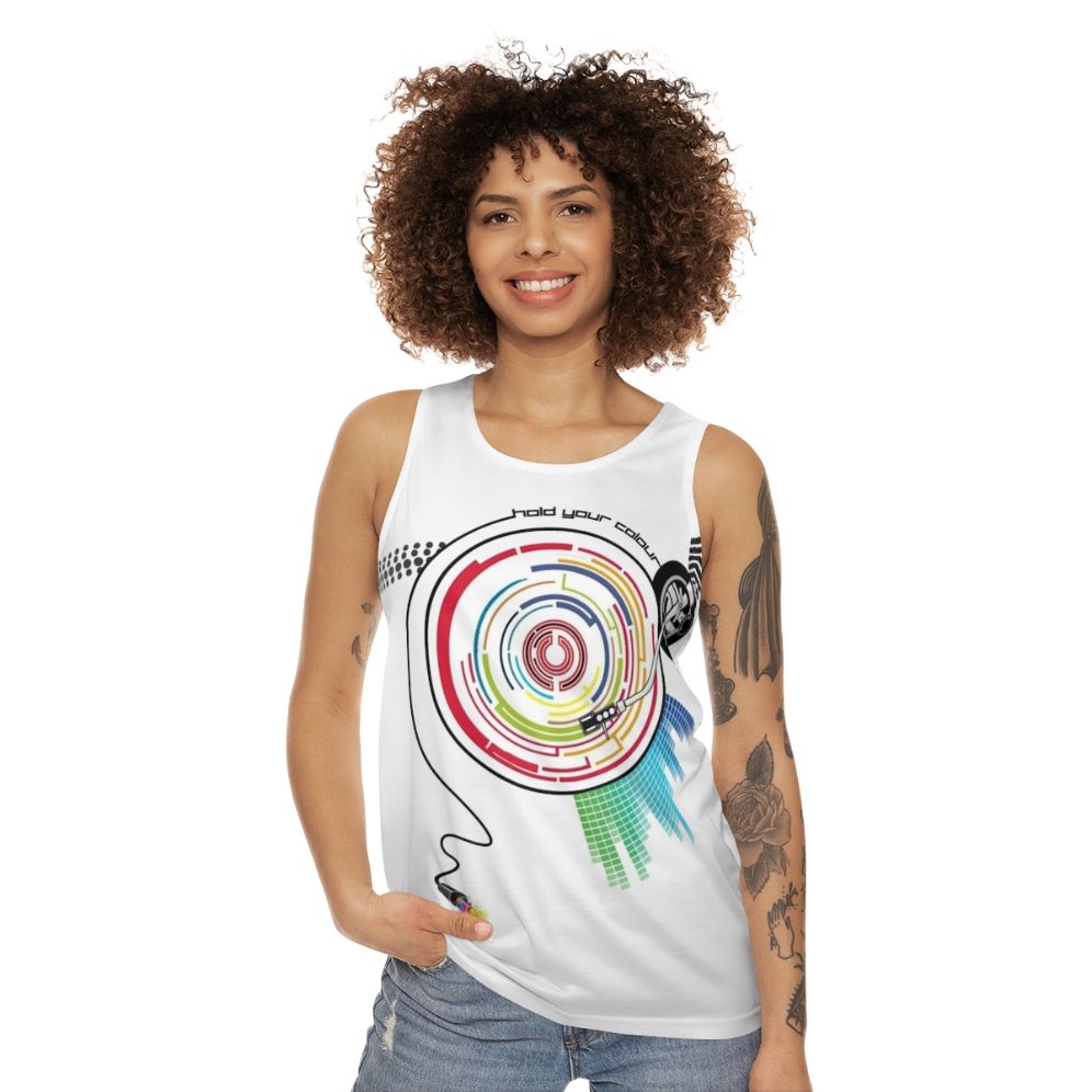 Pendulum vinyl music graphic unisex tank top - women