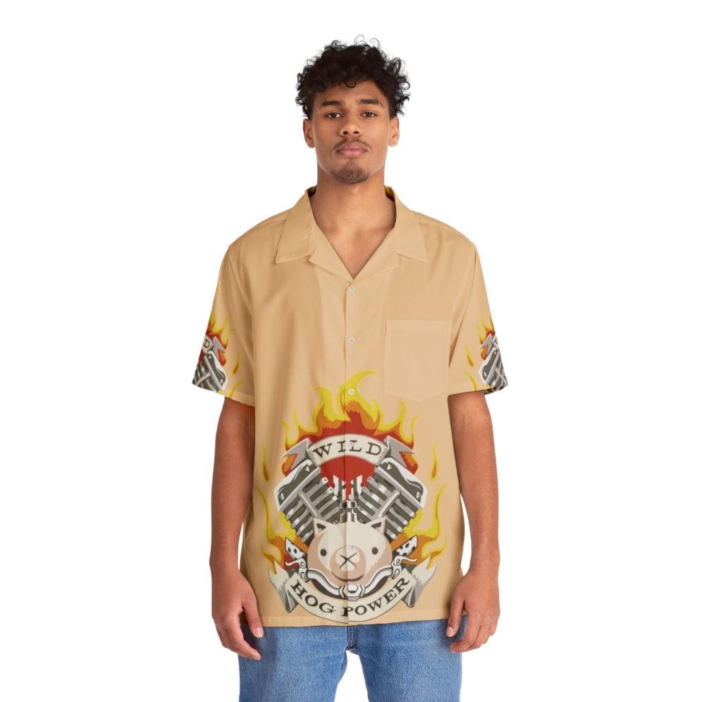 Wild Hog Power Hawaiian Shirt - People Front