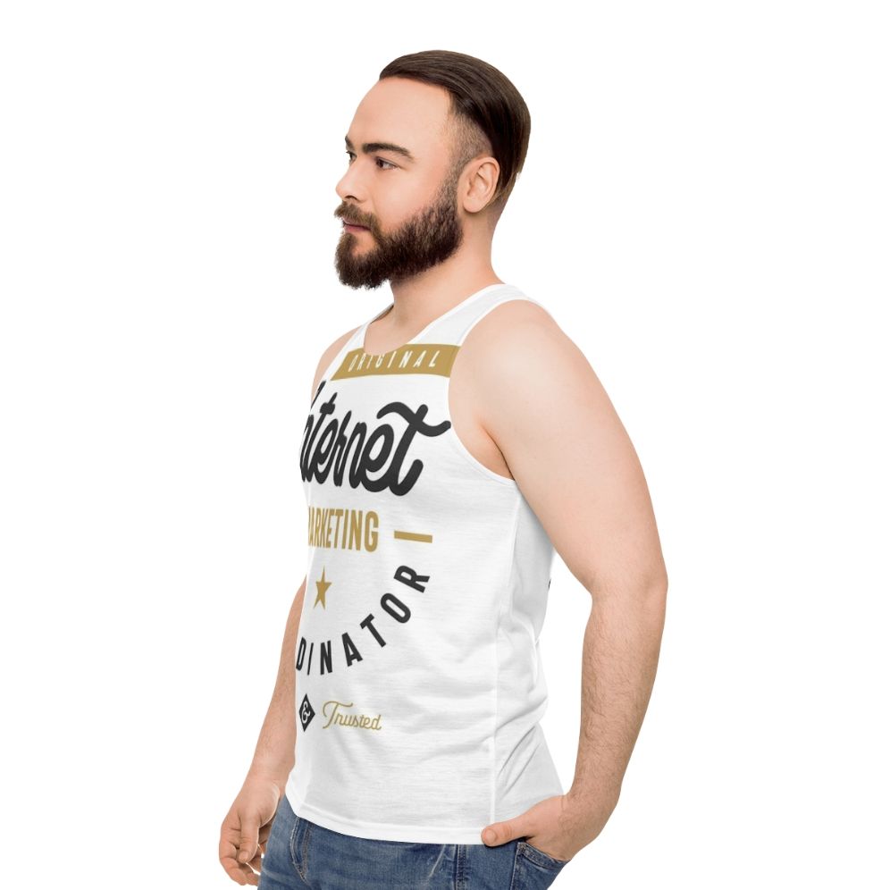 Unisex Internet Marketing Coordinator Tank Top - men side