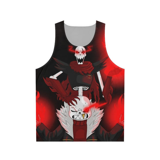 Underfell Undertale Unisex Tank Top Featuring Papyrus and Sans Fanart