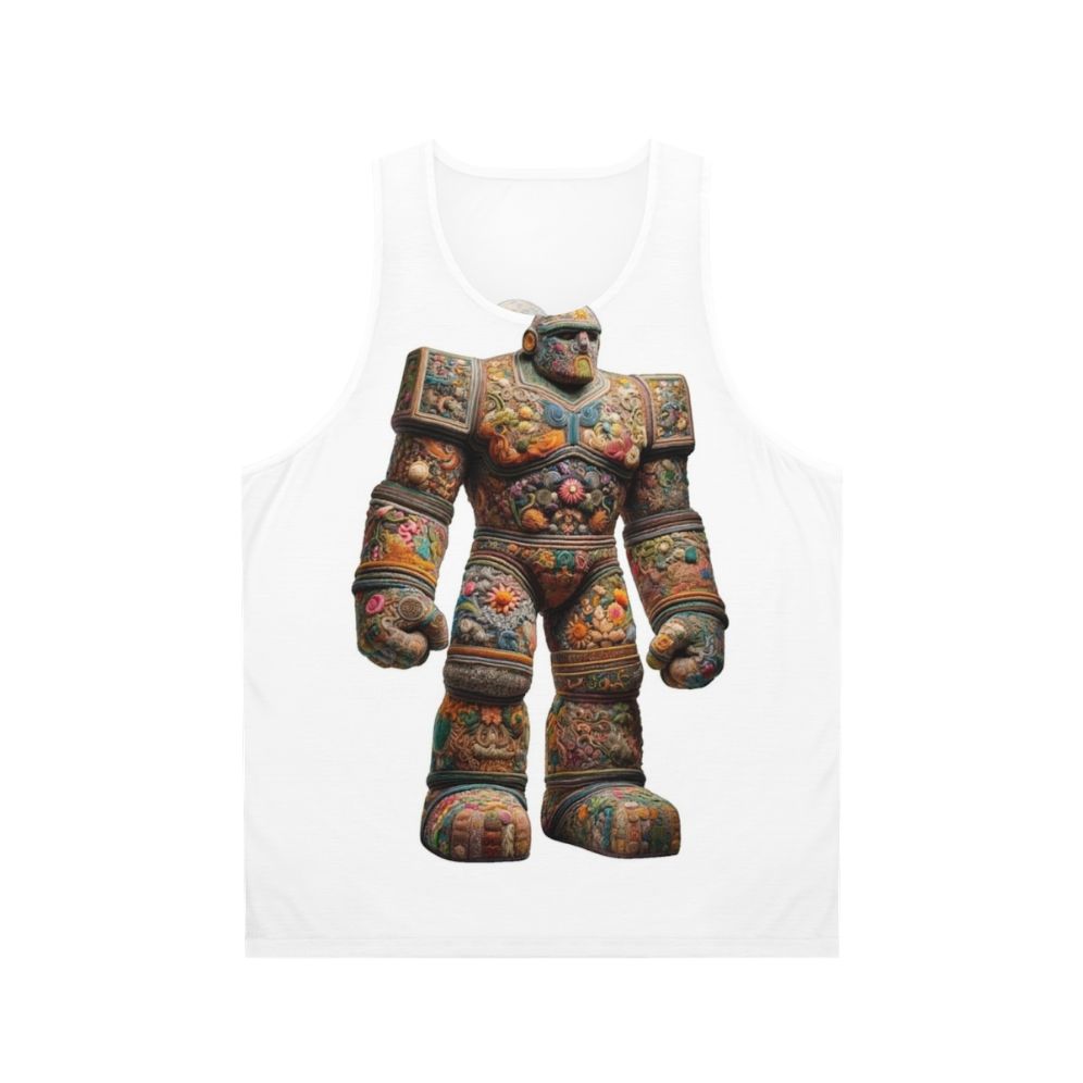 Embroidered Golem Unisex Fantasy Tank Top