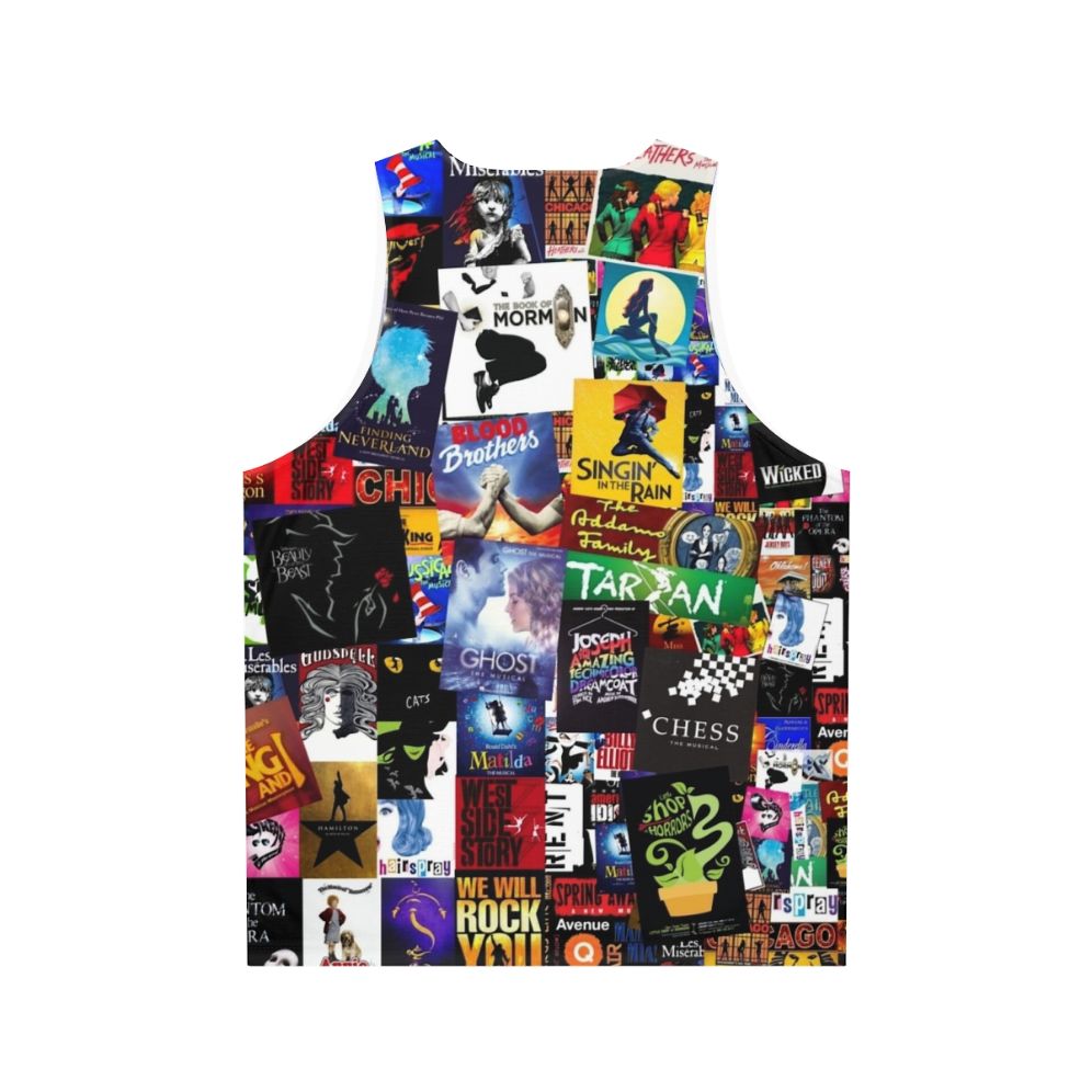 Musicals Collage Unisex Tank Top - Back