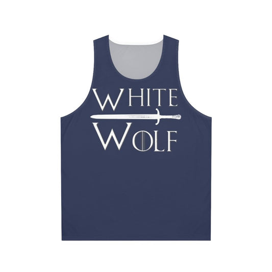 Unisex wolf print tank top