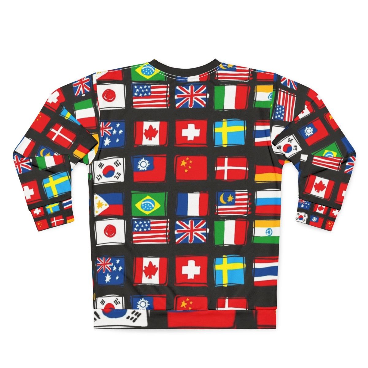 World flag sweatshirt - Back