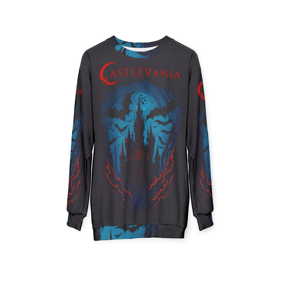 Castlevania Blue Mist Sweatshirt - hanging