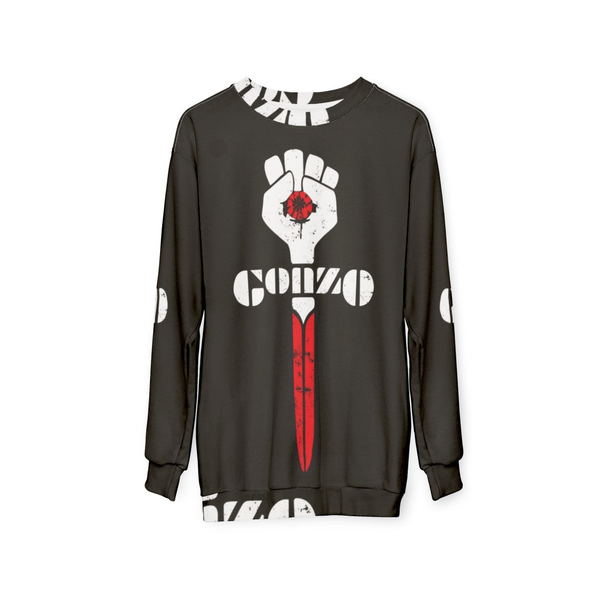 Hunter S. Thompson Gonzo Symbol Sweatshirt - hanging