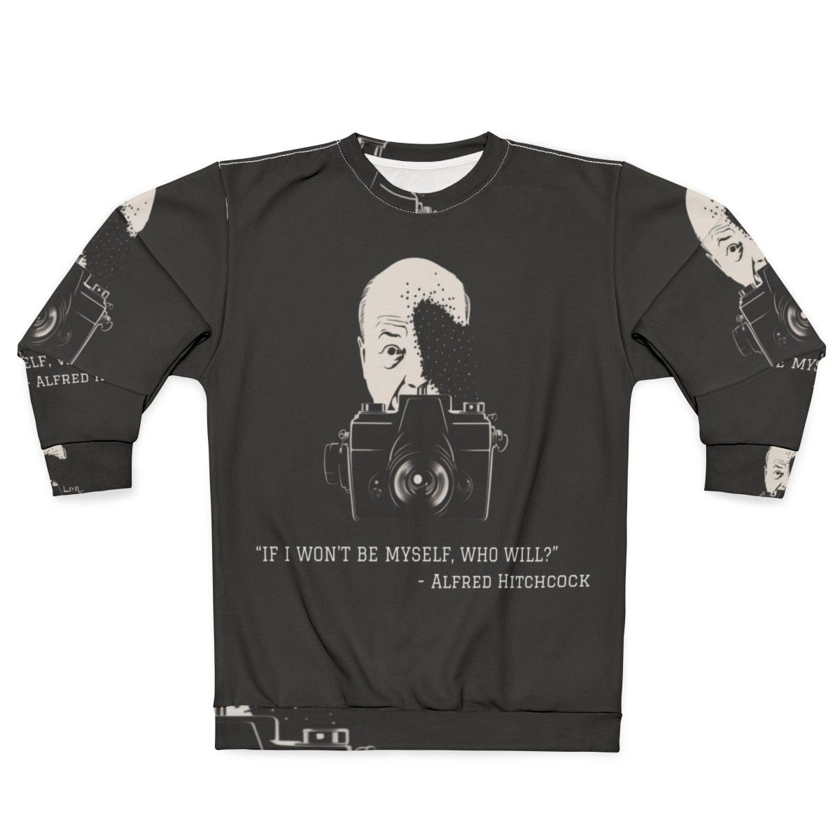 Alfred Hitchcock Quote Sweatshirt featuring iconic movie quotes