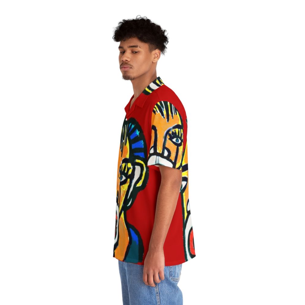 Urban Graphic Hawaiian Shirt - People Left