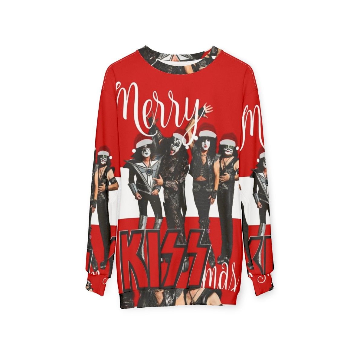 Kiss Band Merry Kissmas 2020 Holiday Sweatshirt - hanging