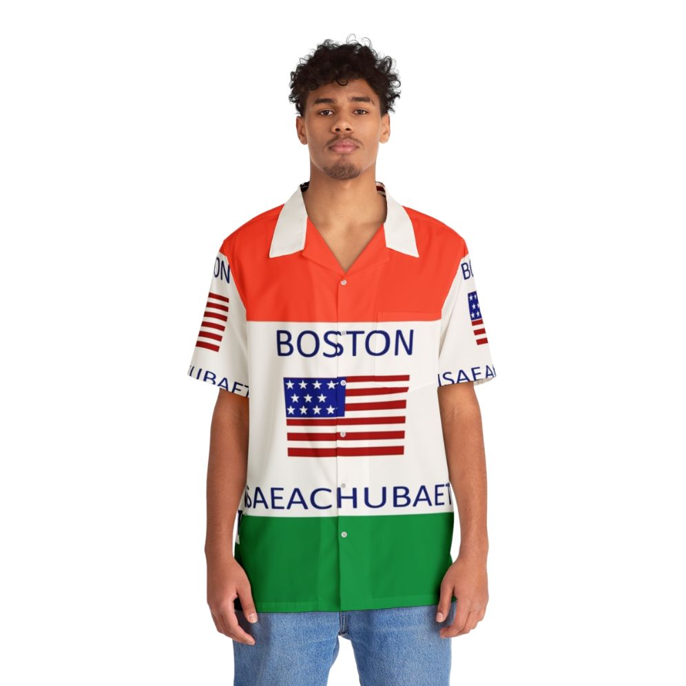 Boston "Msaeachubaets" meme Hawaiian shirt design - People Front