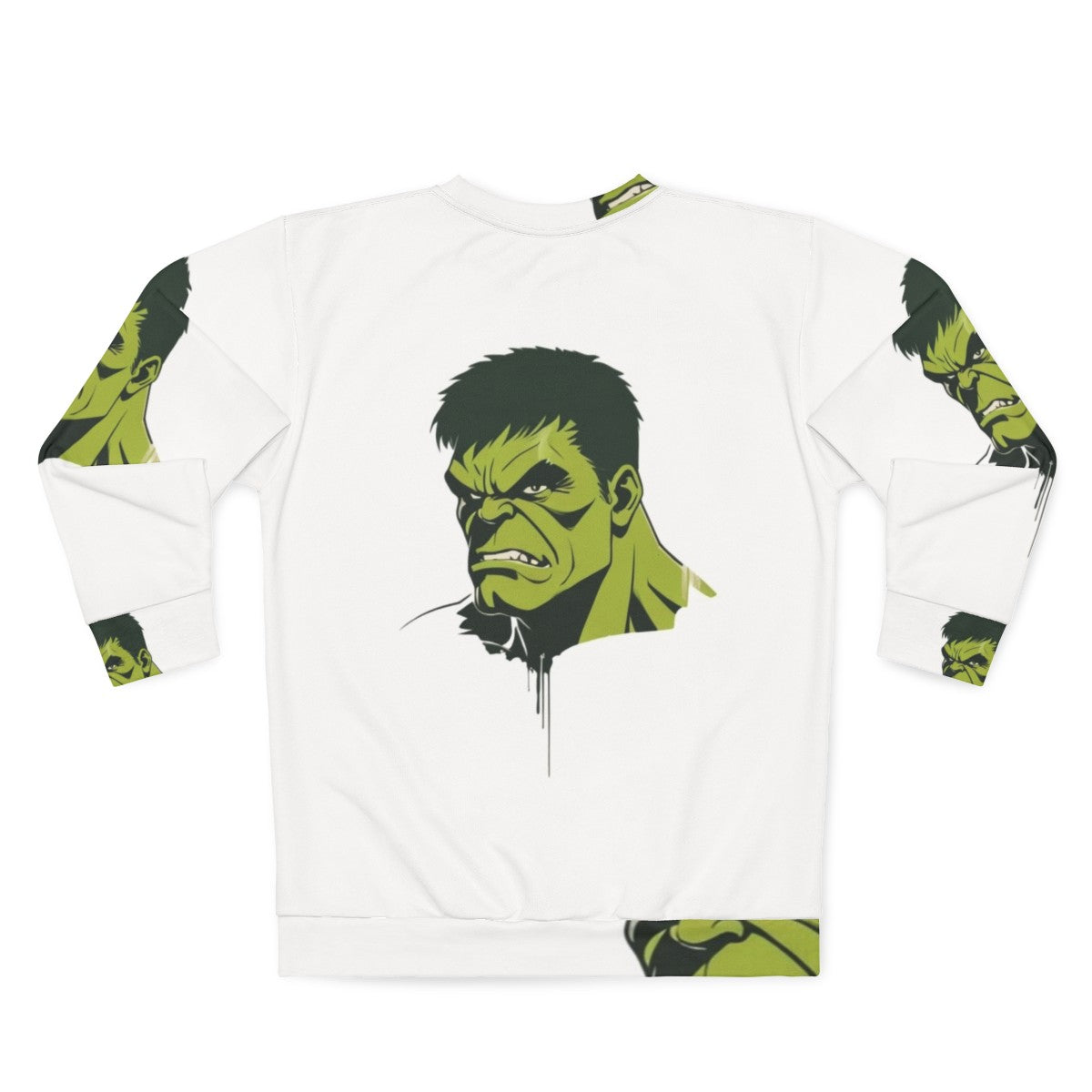 Marvel Avengers superhero sweatshirt with Hulk comics hero design - Back