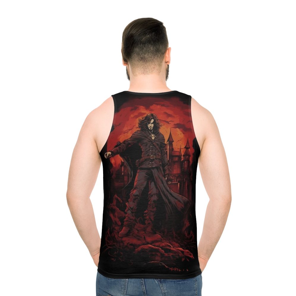 Trevor Belmont Castlevania video game fanart unisex tank top - men back