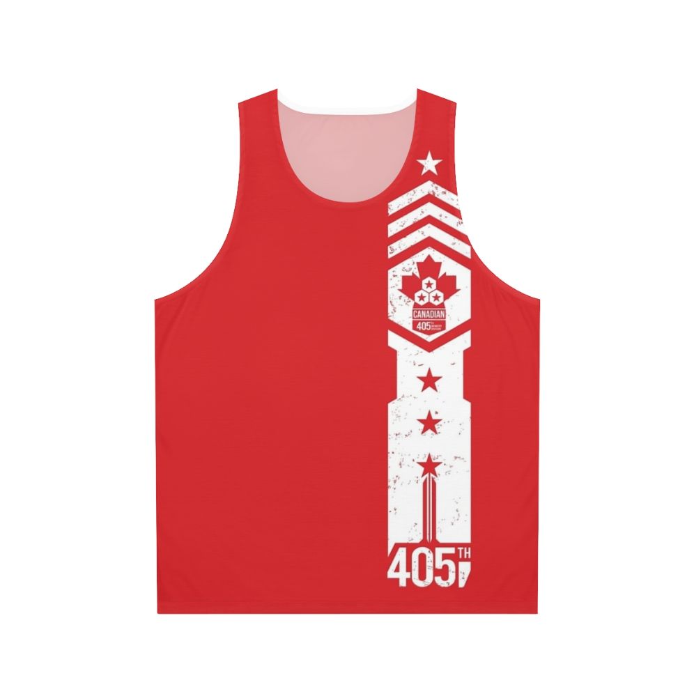 405th Canadian Regiment Unisex Halo Spartan Tank Top