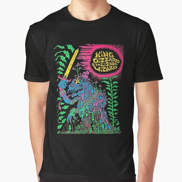 King Gizzard & the Lizard Wizard Graphic T-Shirt, Psychedelic Rock Band Logo Tee