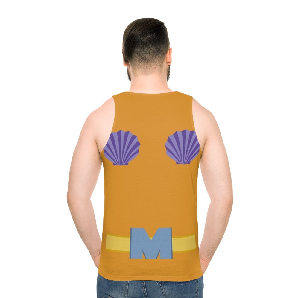 Mermaid Man Unisex Tank Top - men back