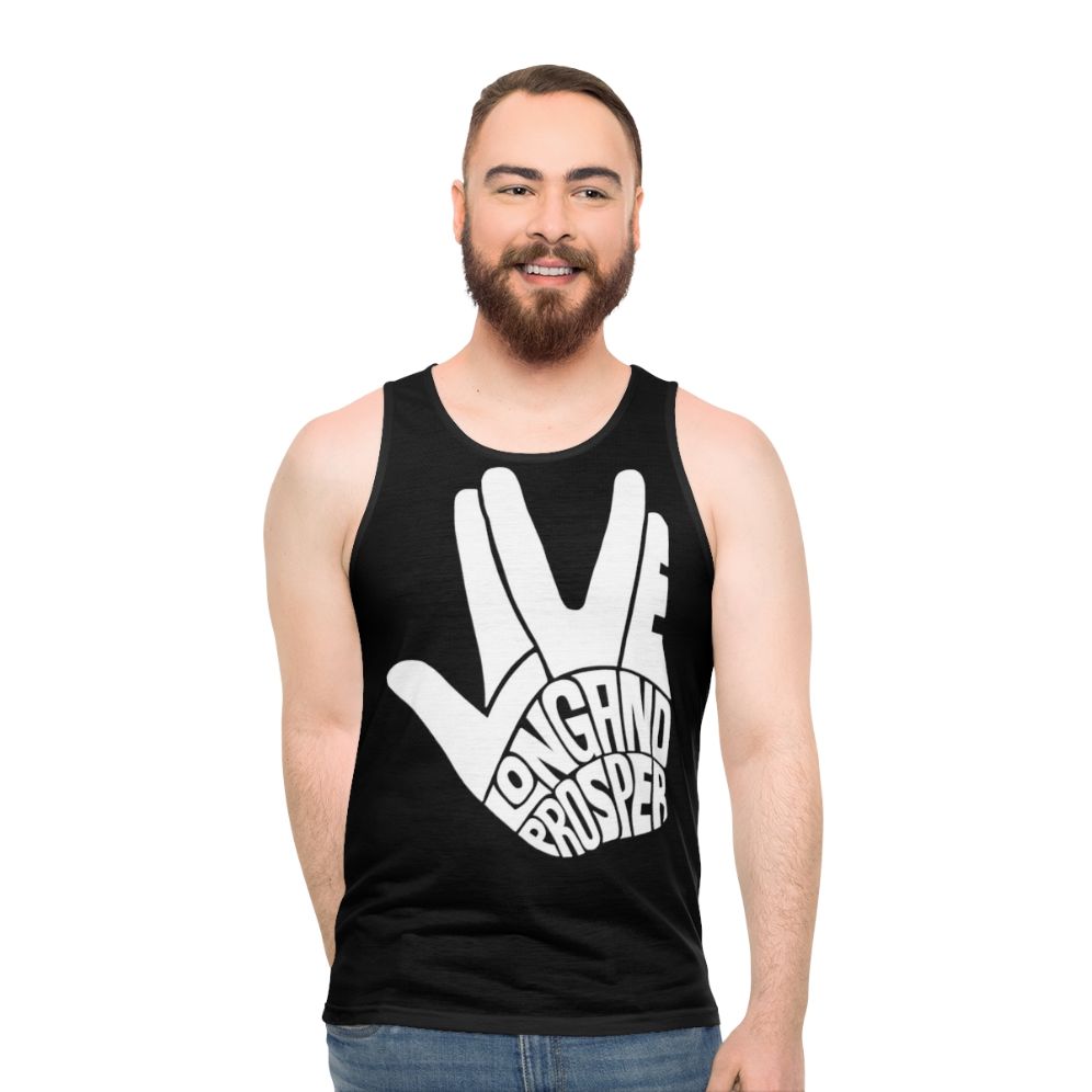 Star Trek Spock Live Long and Prosper Unisex Tank Top - men