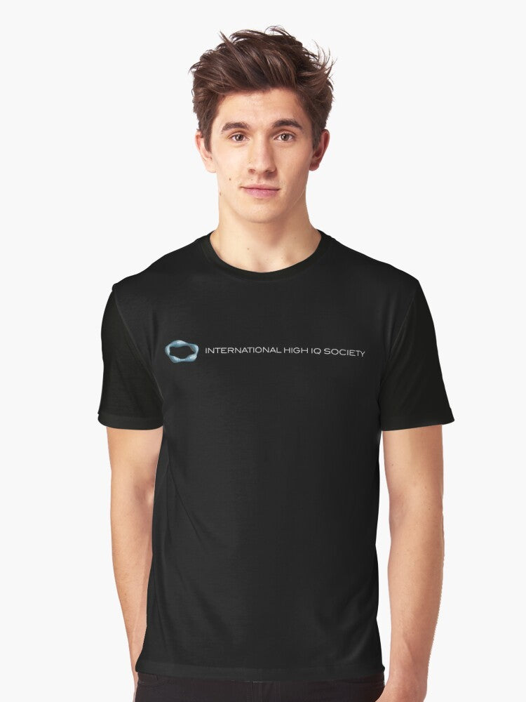 International High IQ Society Graphic T-Shirt for Intelligent Minds - Men