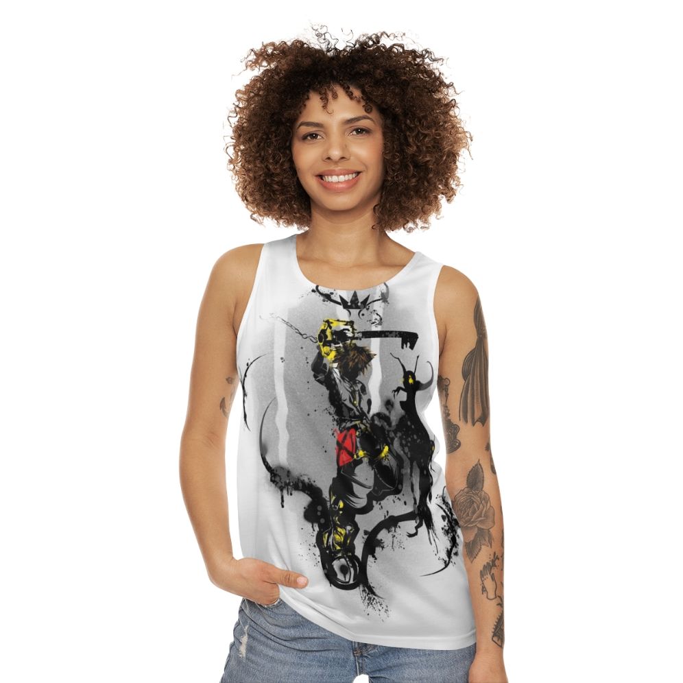 Kingdom Hearts Sora Keyblade Unisex Tank Top - women