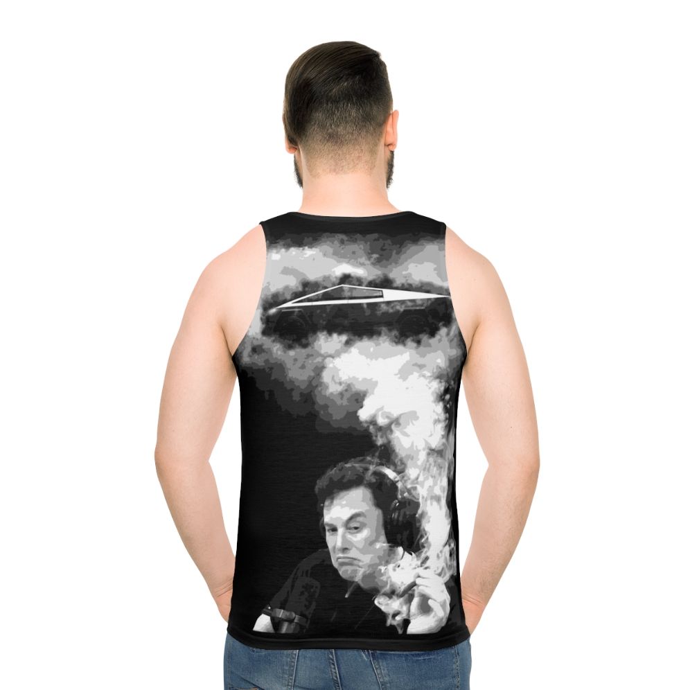 Elon Musk Cybertruck Unisex Tank Top - men back