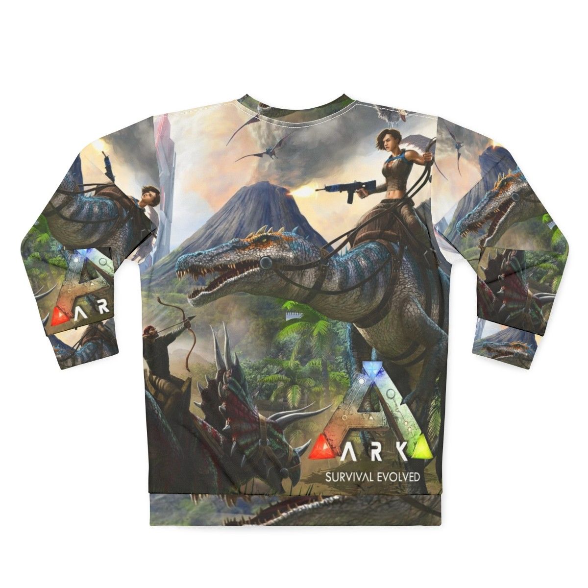 Ark Survival Evolved Gaming Sweatshirt - Back