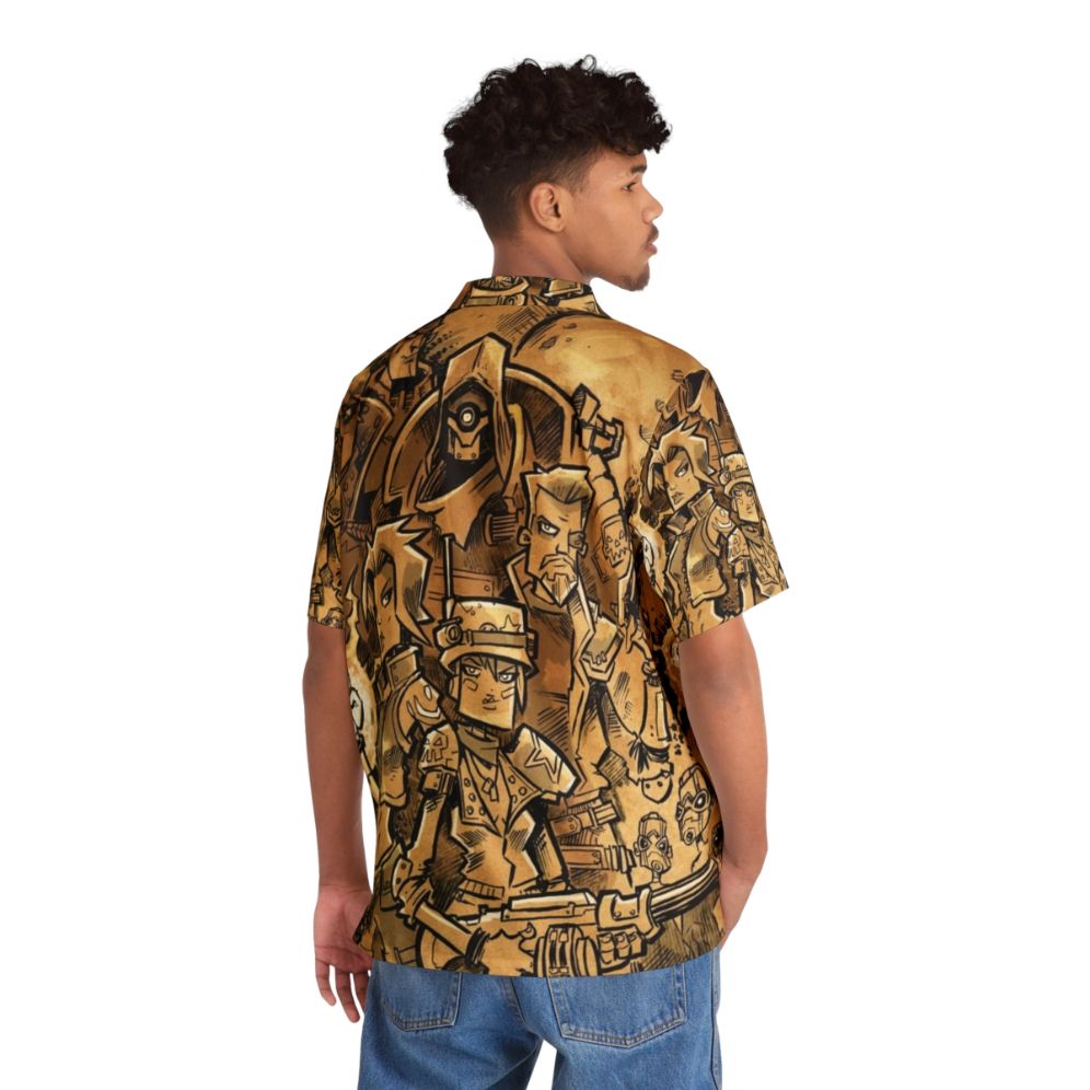 Borderlands 3 Mayhem Hawaiian Shirt with tropical fanart design - People Back