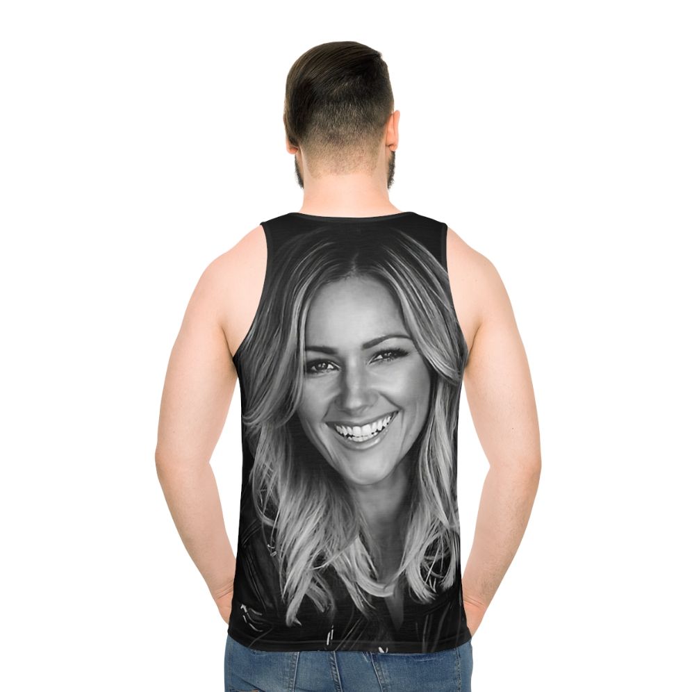 Helene Fischer Unisex Aesthetic Tank Top - men back