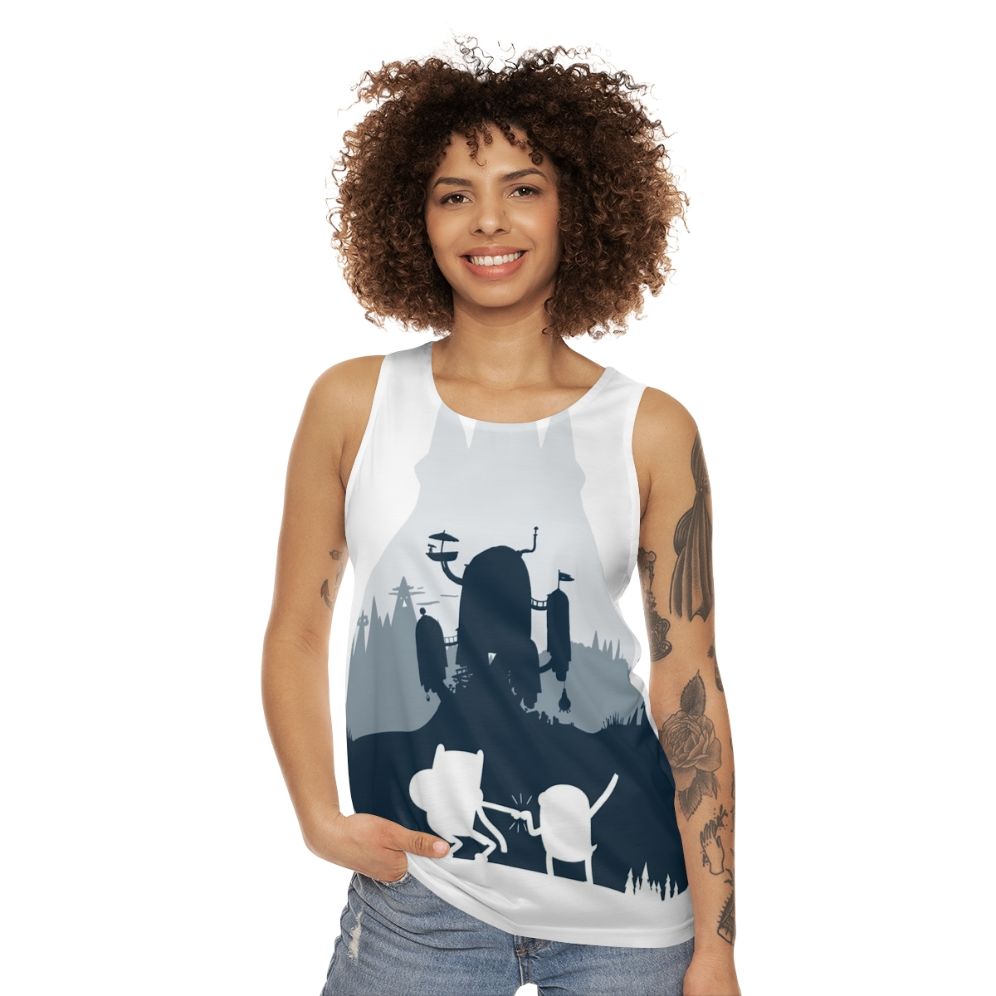 Adventure Time Ice King Silhouette Unisex Tank Top - women