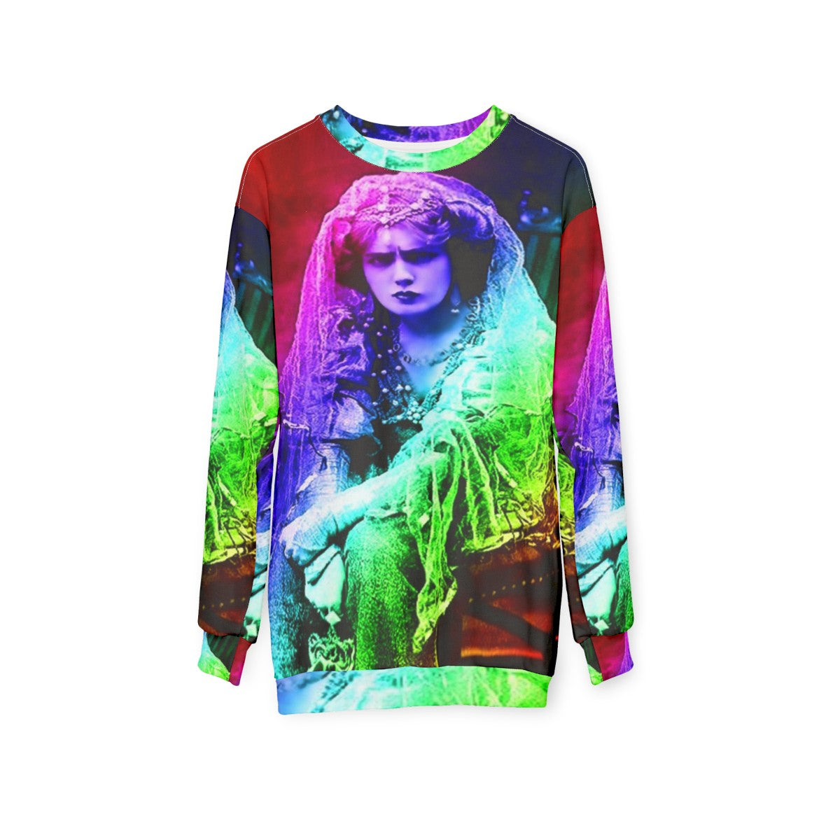 Vampire Sweatshirt with Enchanting Gothic Fantasy Design - hanging